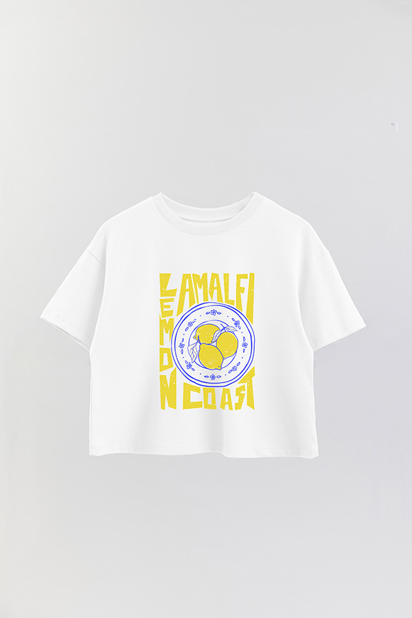 REMERA CROP ESTAMPADA LEMON AMALFI 1