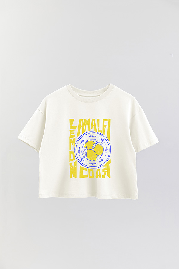 REMERA CROP ESTAMPADA LEMON AMALFI 1