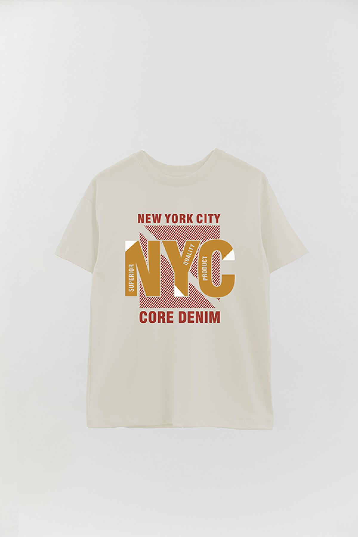 REMERA OVER ESTAMPADA CT NYC CORE DENIM