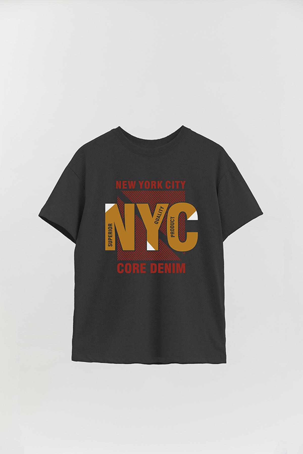 REMERA OVER ESTAMPADA CT NYC CORE DENIM