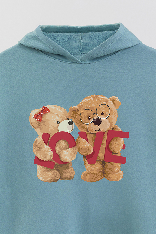 HOODIE RUSTICO KID TEDDY FAMILY LOVE