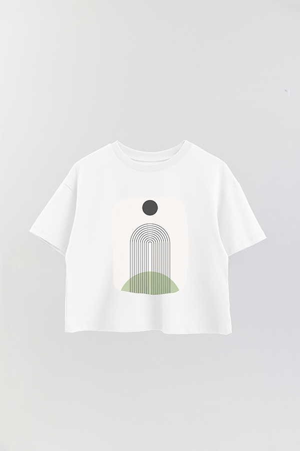 REMERA CROP ESTAMPADA ART 126