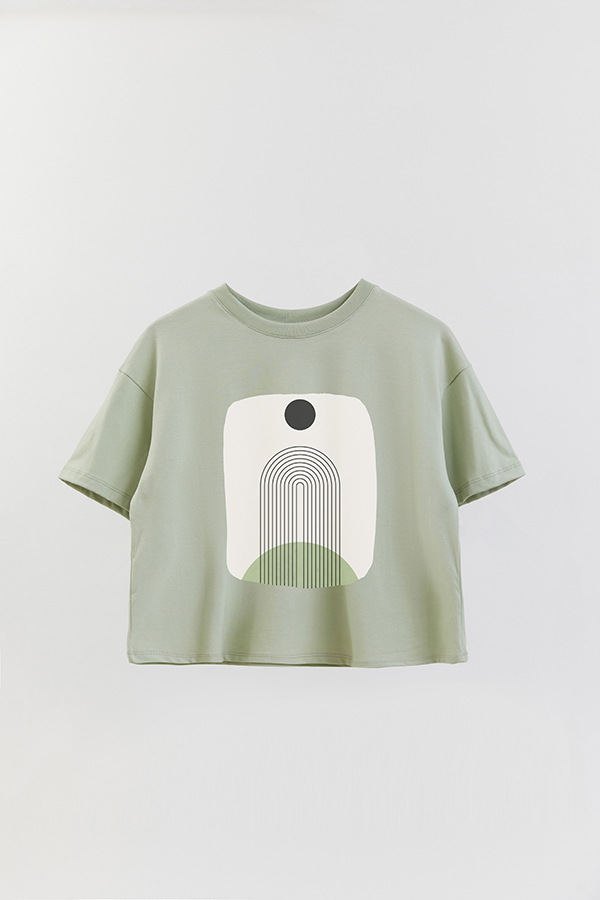 REMERA CROP ESTAMPADA ART 126