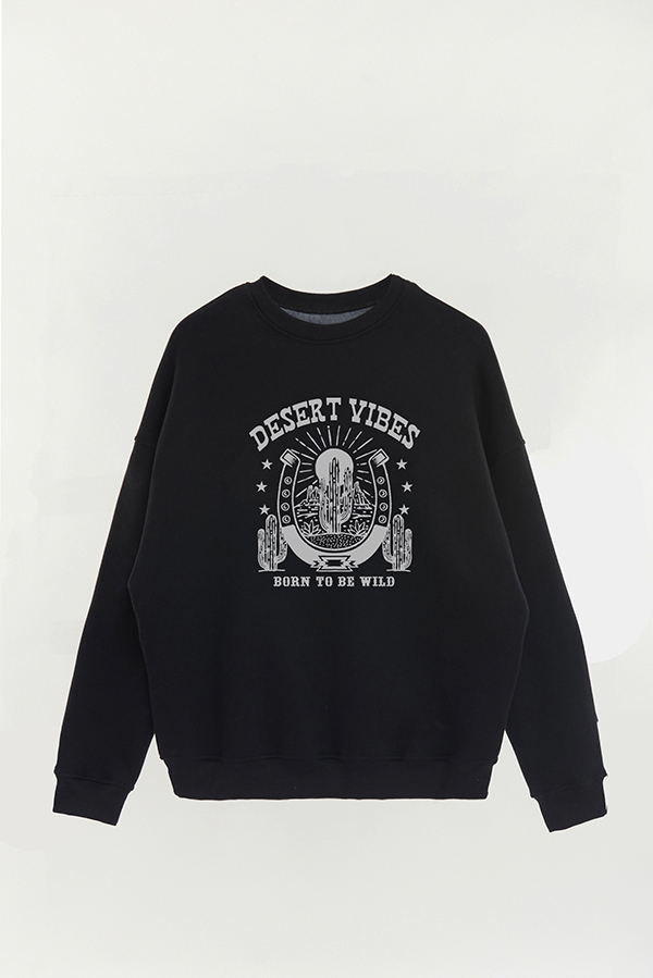 BUZO CREWNECK ESTAMPADO TEXAN BORN TO BE WILD