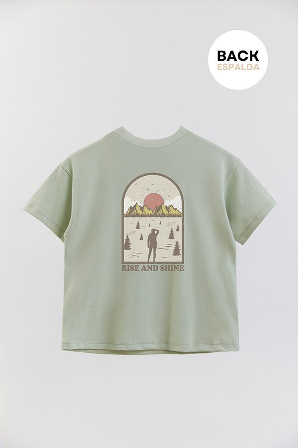 REMERA BOY OVER RETRO ADVENTURE SHINE