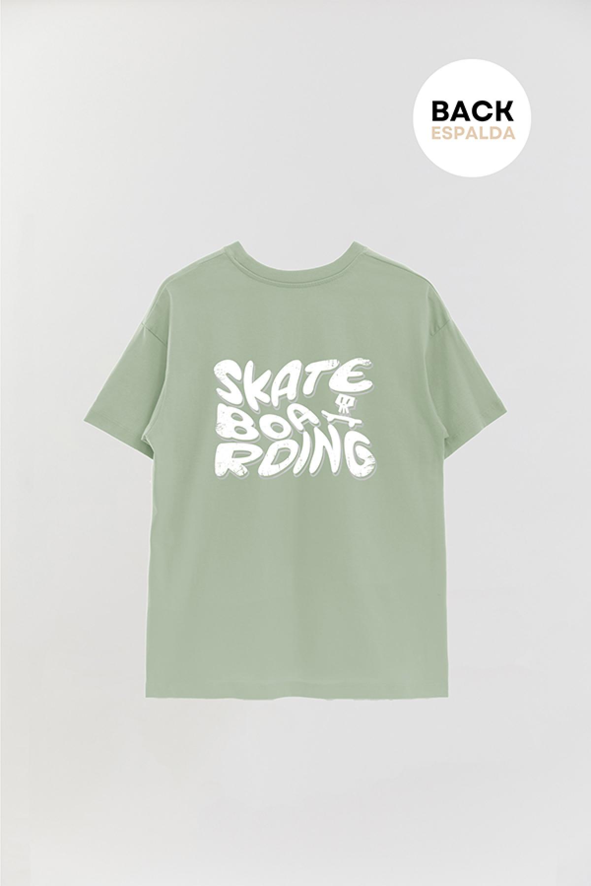 REMERA OVER ESTAMPADA SM SKATEBOARDING