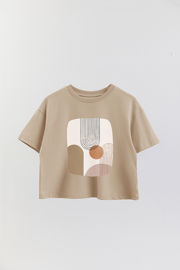 REMERA CROP ESTAMPADA ART 139