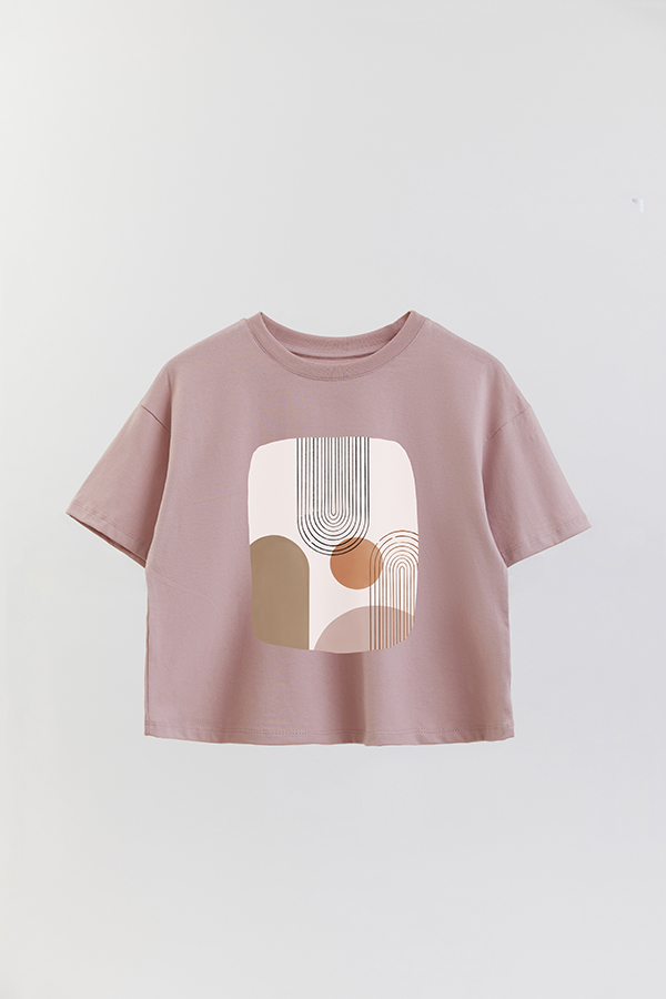 REMERA CROP ESTAMPADA ART 139