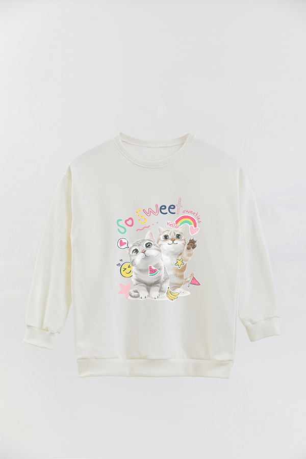 BUZO CREWNECK RUSTICO KITTY DREAMS SO SWEET
