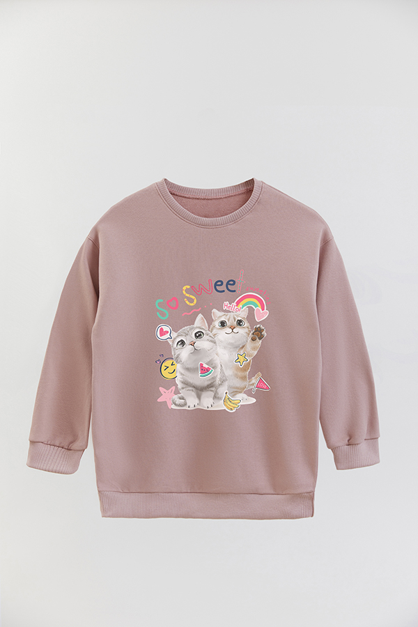 BUZO CREWNECK RUSTICO KITTY DREAMS SO SWEET