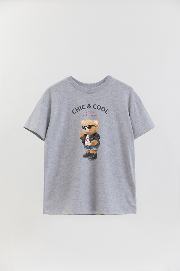 REMERA OVER ESTAMPADA UNISEX TEDDY CHIC AND COOL