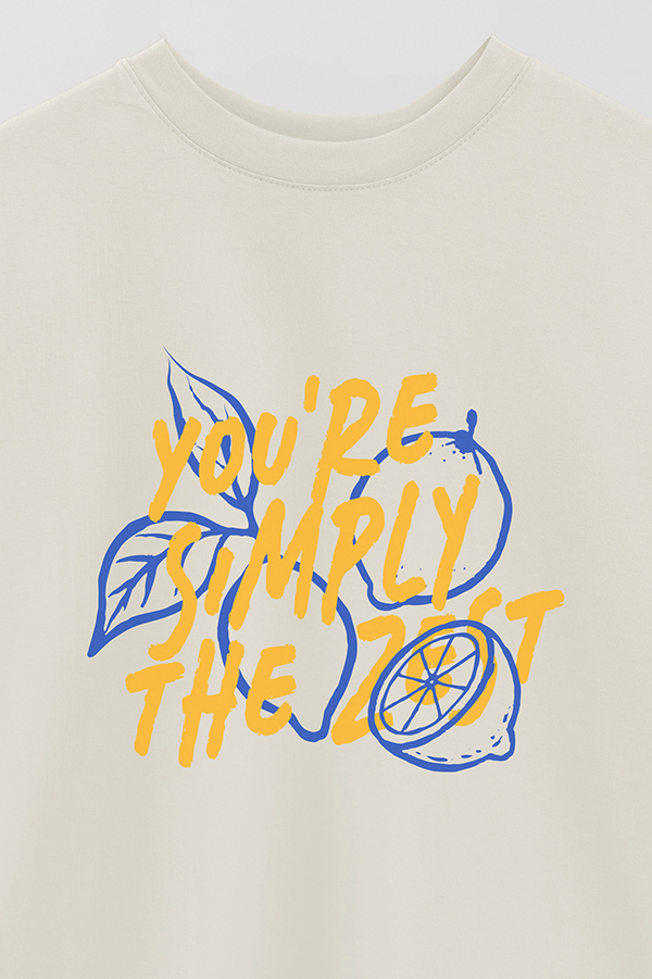 REMERA OVER ESTAMPADA YOU'RE SIMPLY THE ZEST