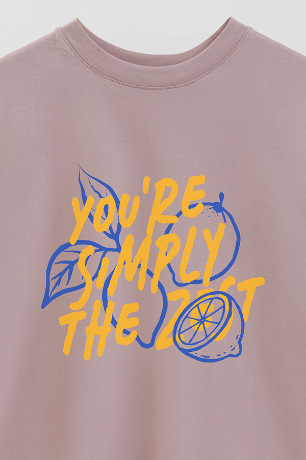 REMERA OVER ESTAMPADA YOU'RE SIMPLY THE ZEST