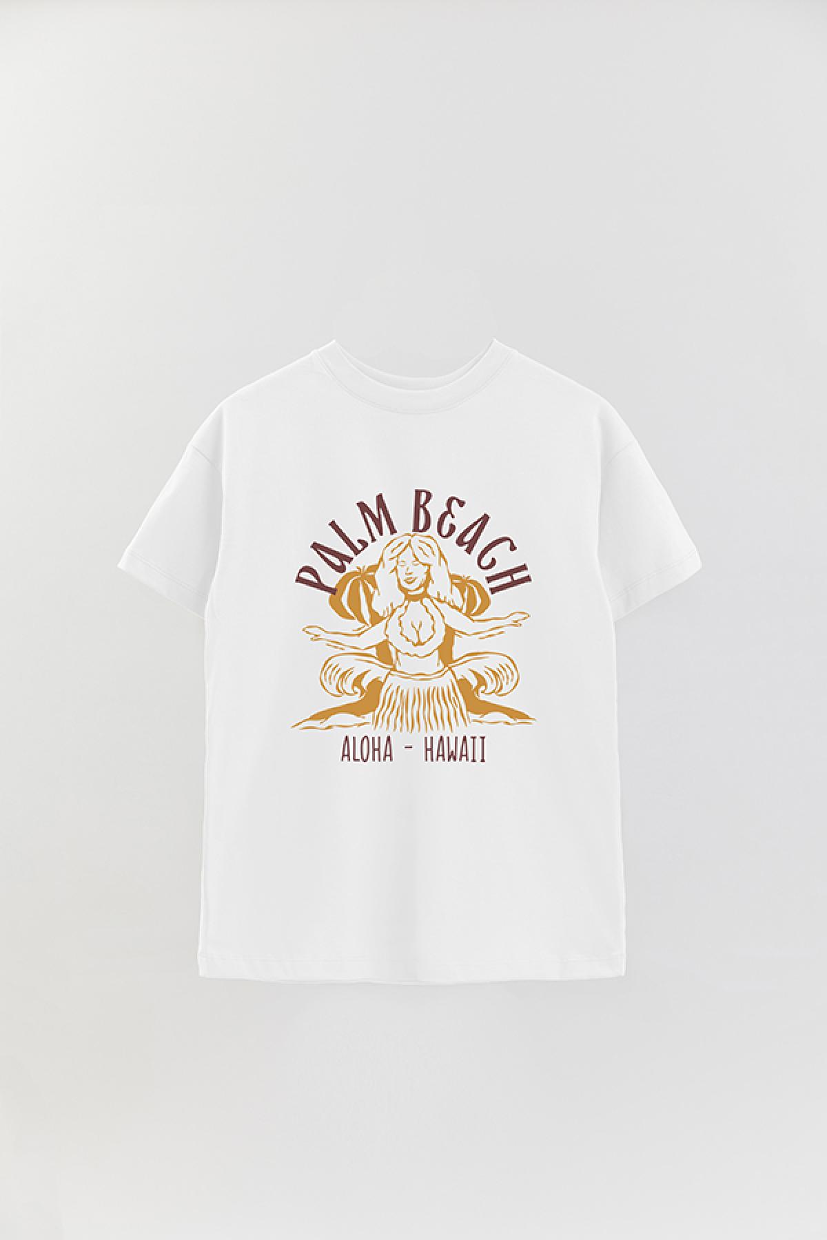 REMERA OVER ESTAMPADA SMV PALM BEACH