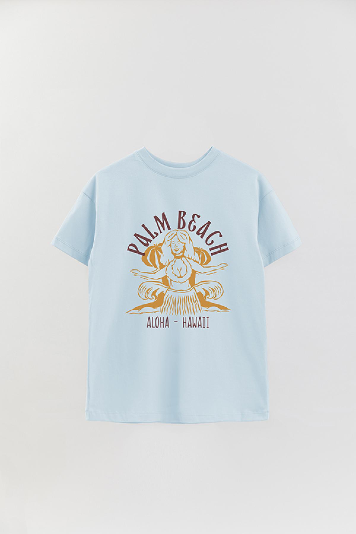 REMERA OVER ESTAMPADA SMV PALM BEACH
