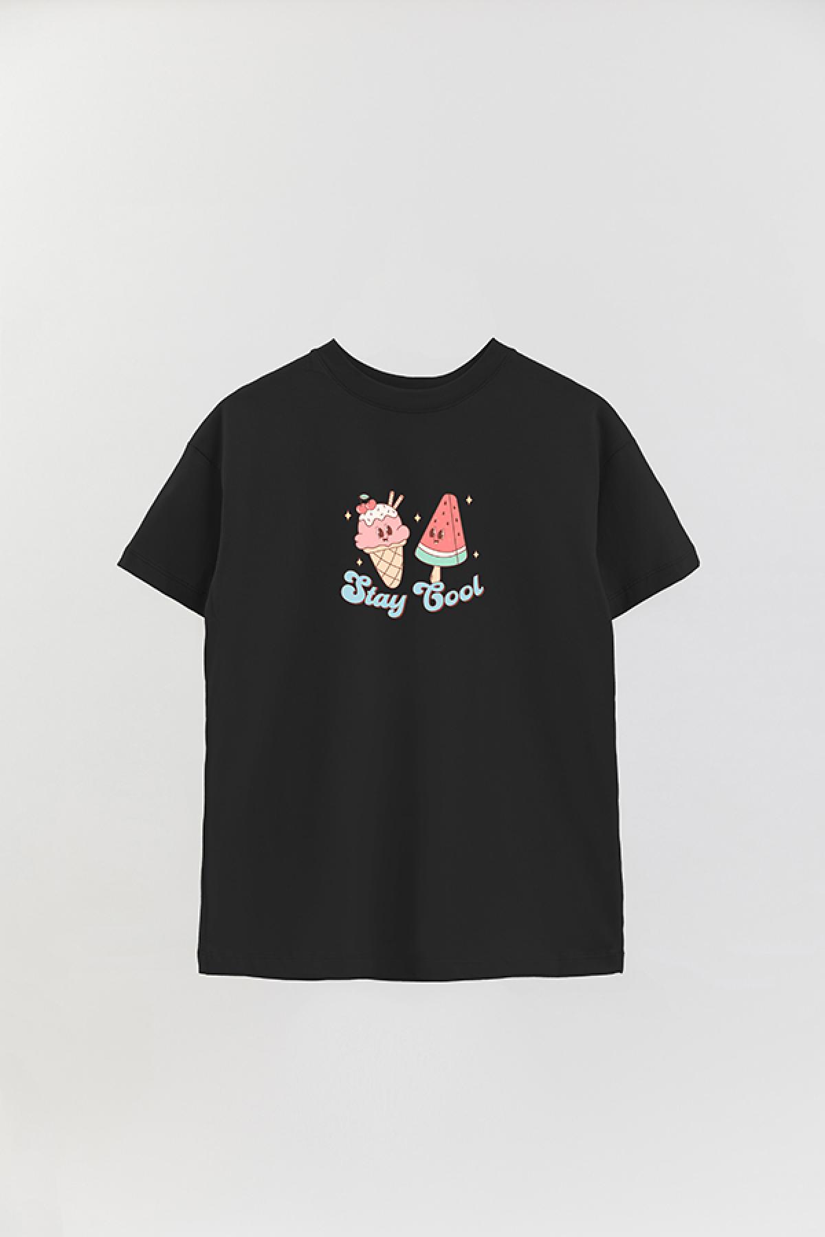 REMERA OVER ESTAMPADA RT STAY COOL