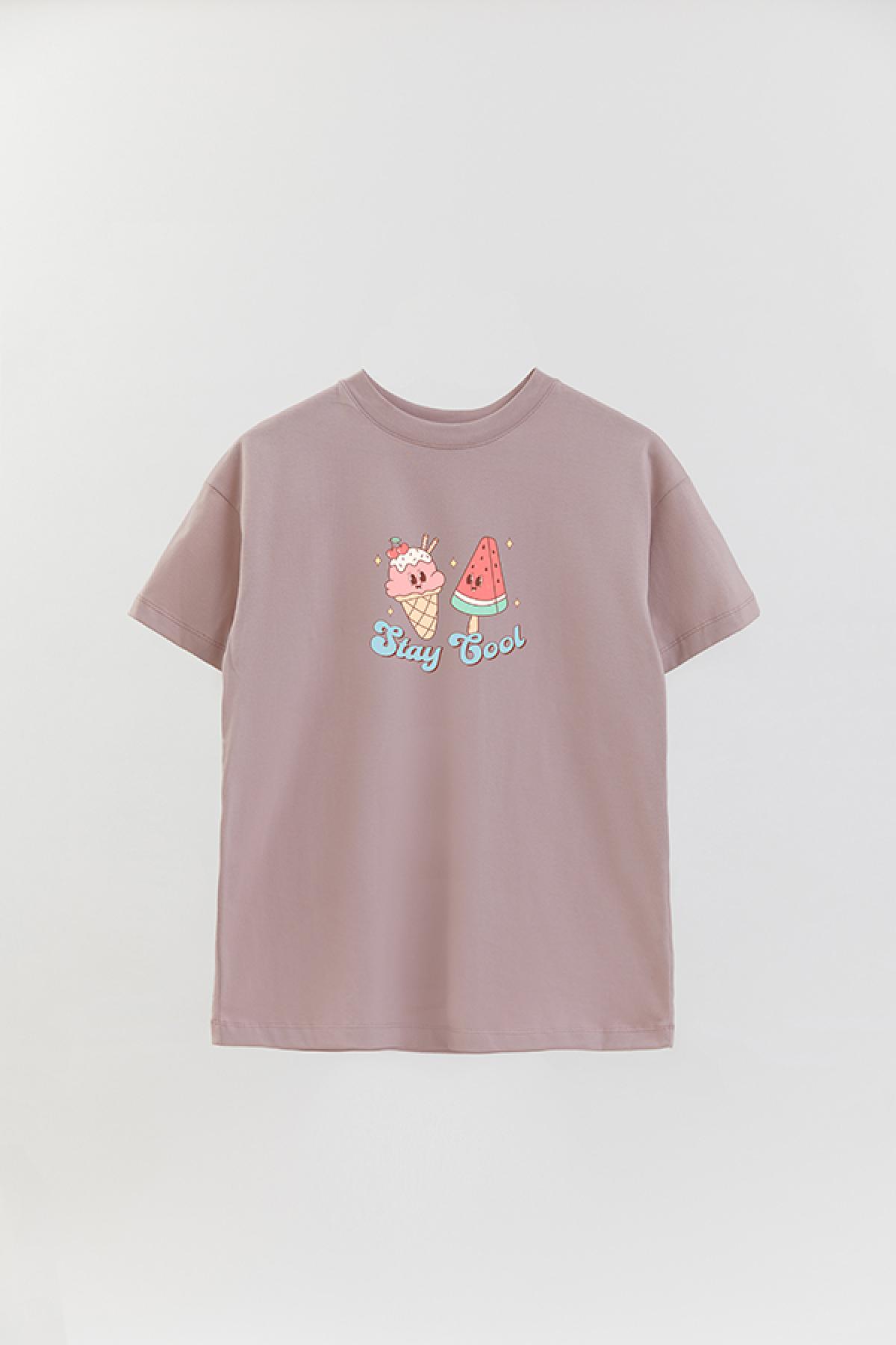 REMERA OVER ESTAMPADA RT STAY COOL