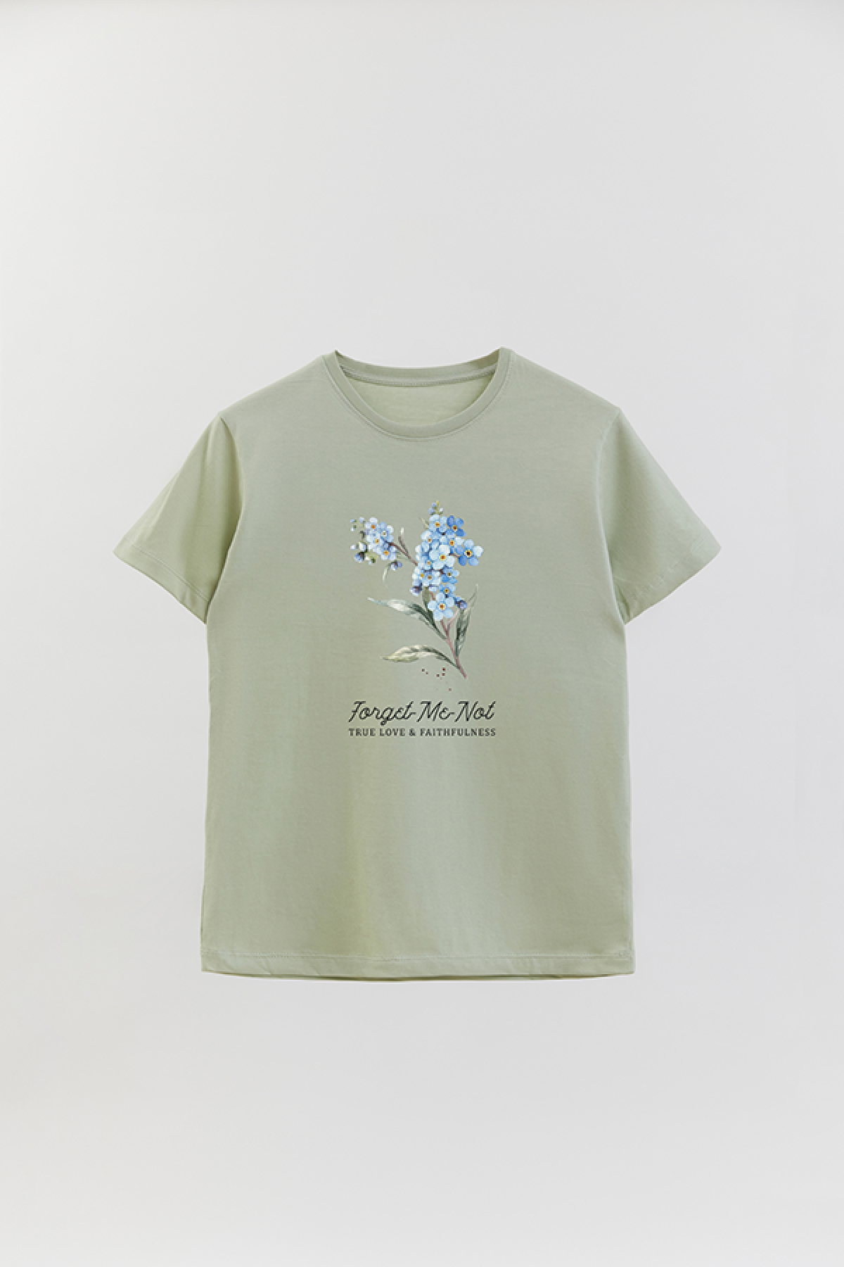 REMERA BASICA ESTAMPADA FLO2 FORGET ME NOT