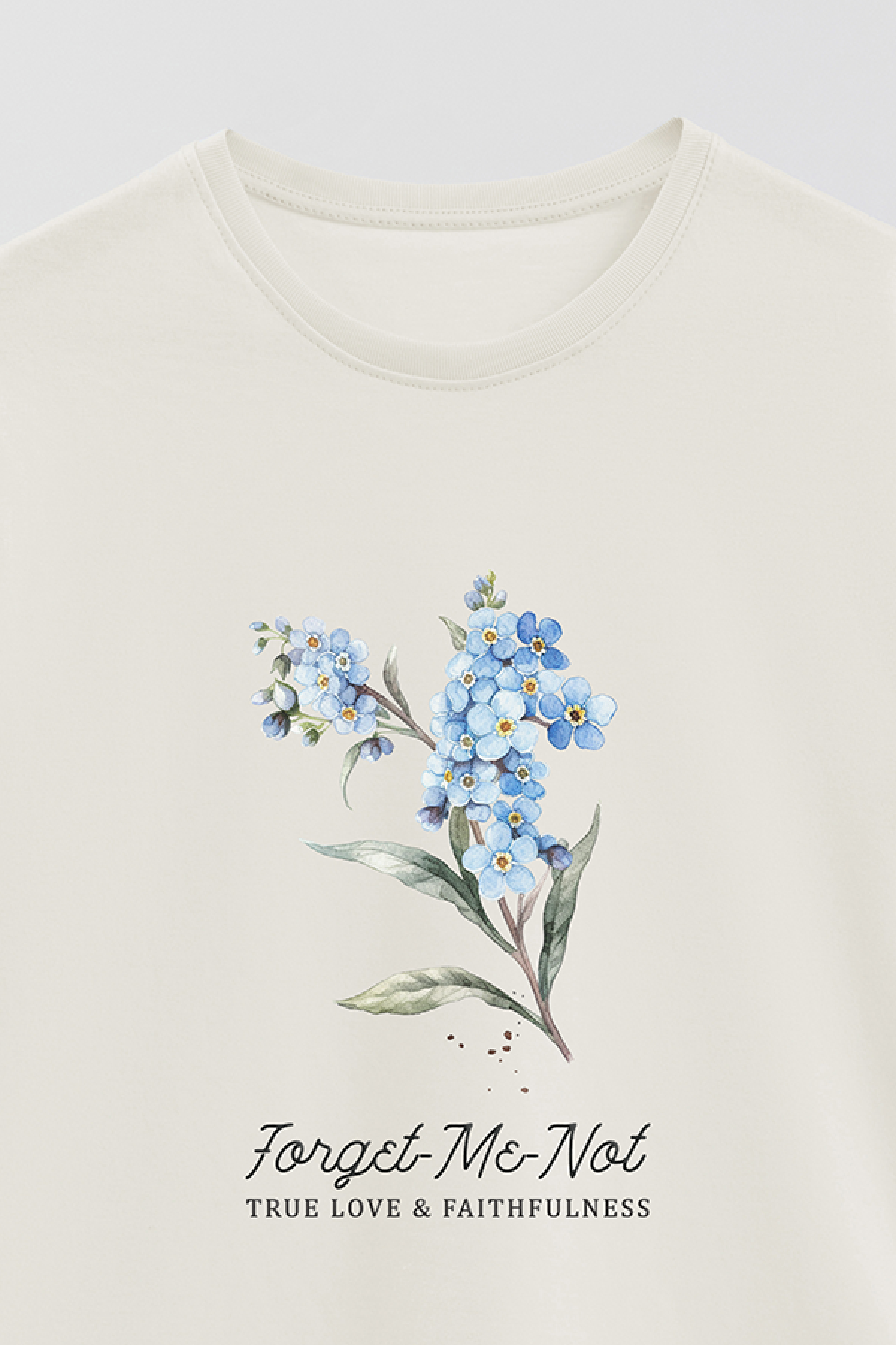 REMERA BASICA ESTAMPADA FLO2 FORGET ME NOT