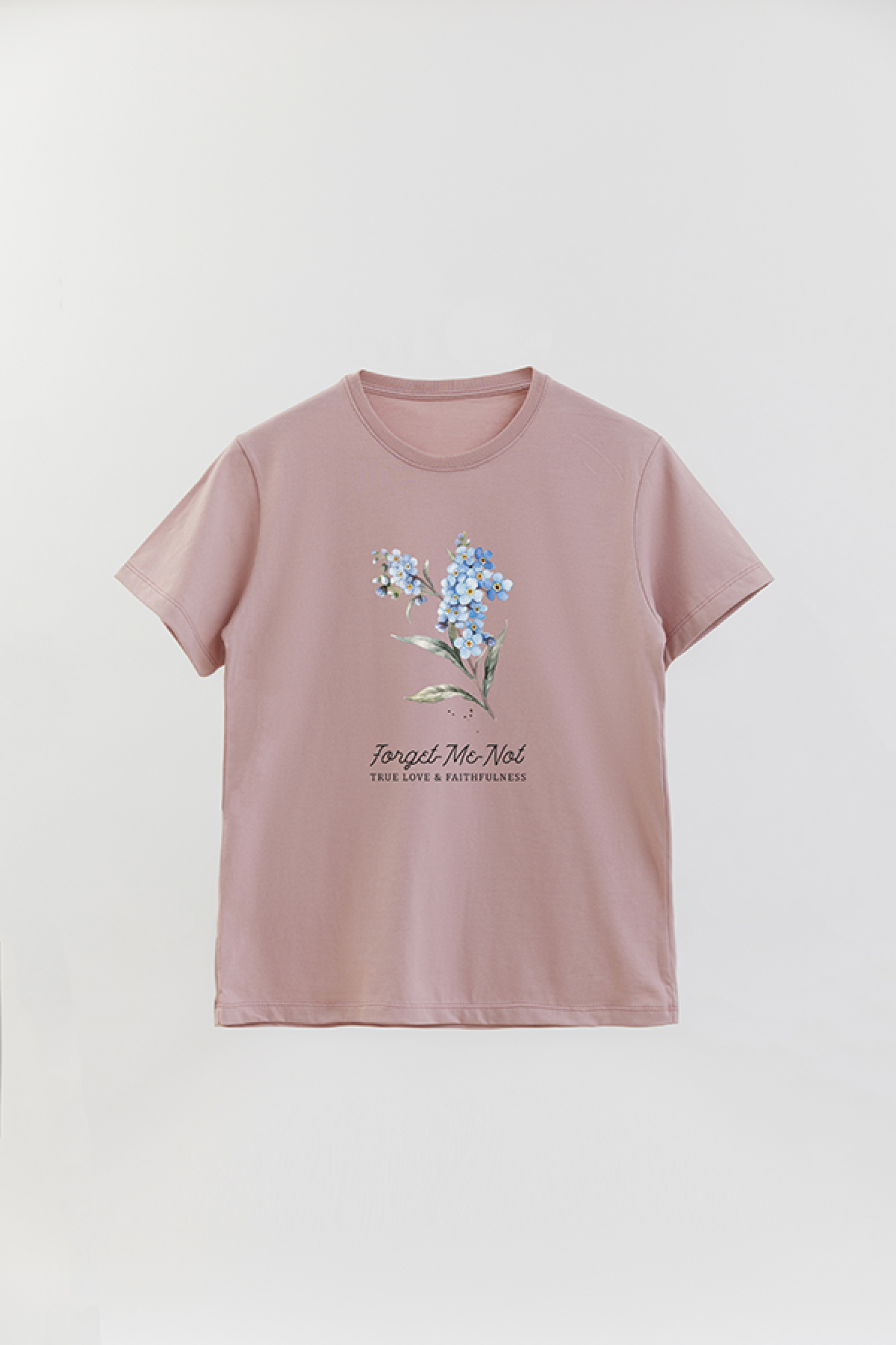 REMERA BASICA ESTAMPADA FLO2 FORGET ME NOT