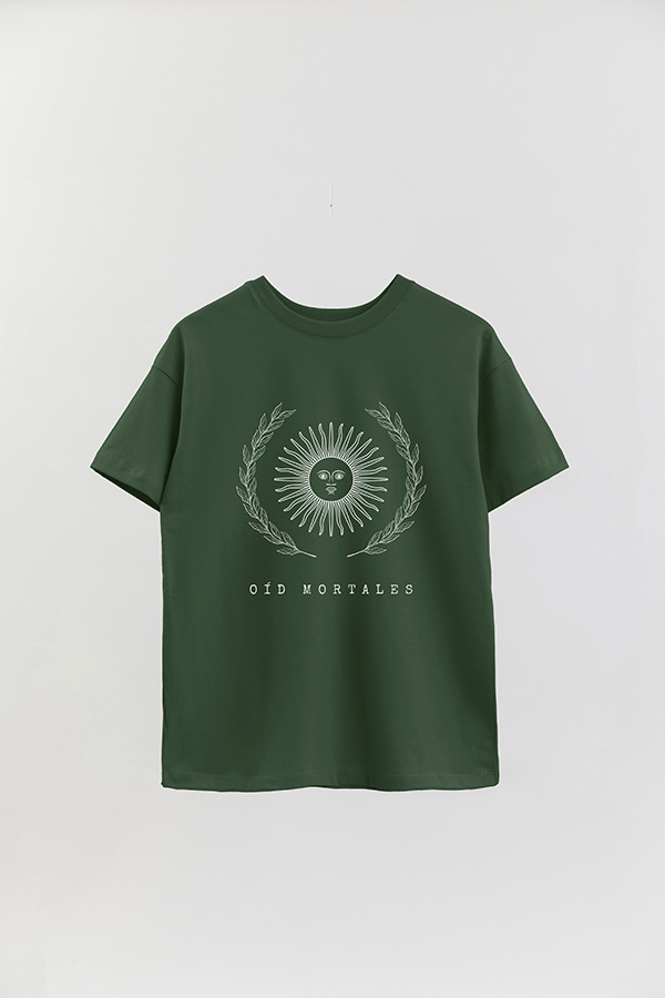 REMERA OVER ESTAMPADA ARG LS OID MORTALES