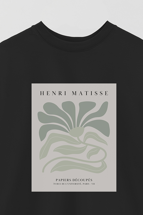 REMERA OVER ESTAMPADA ART COLLECTION FLOWER