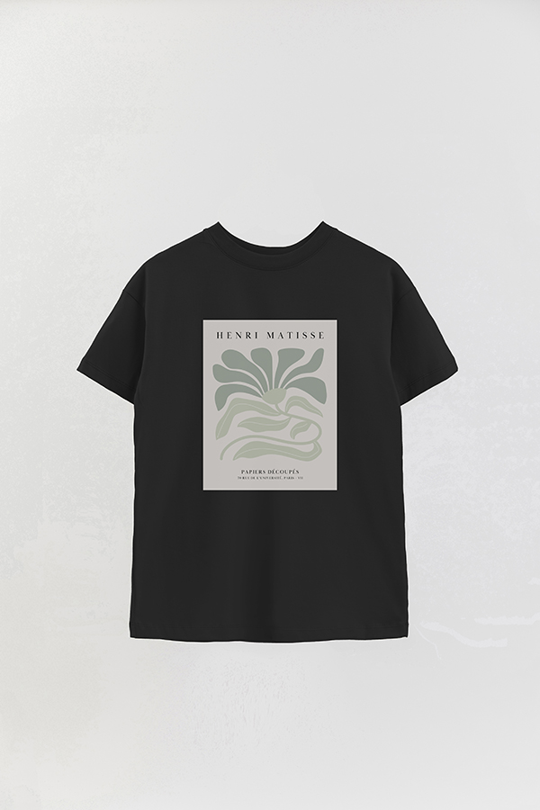 REMERA OVER ESTAMPADA ART COLLECTION FLOWER