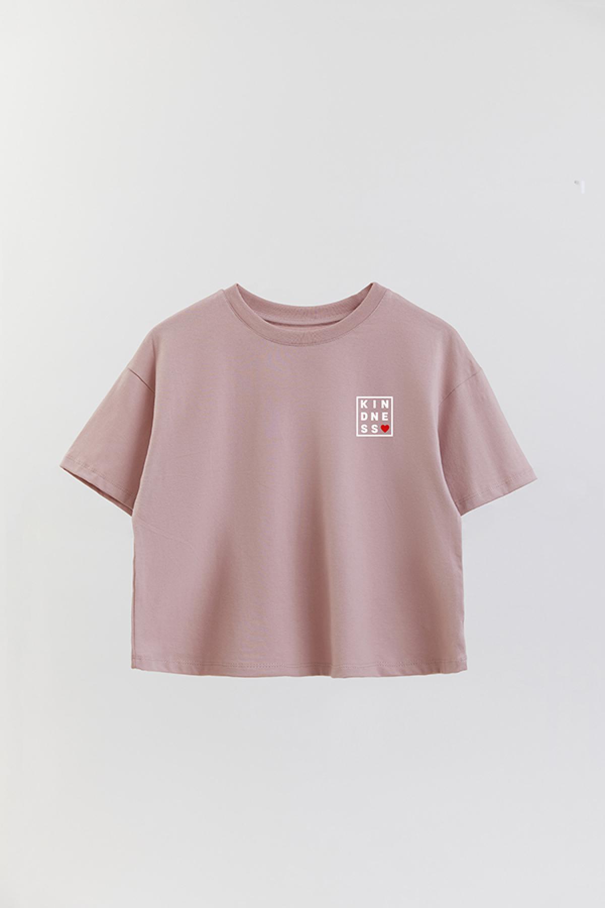 REMERA CROP ESTAMPADA WCV KINDNESS