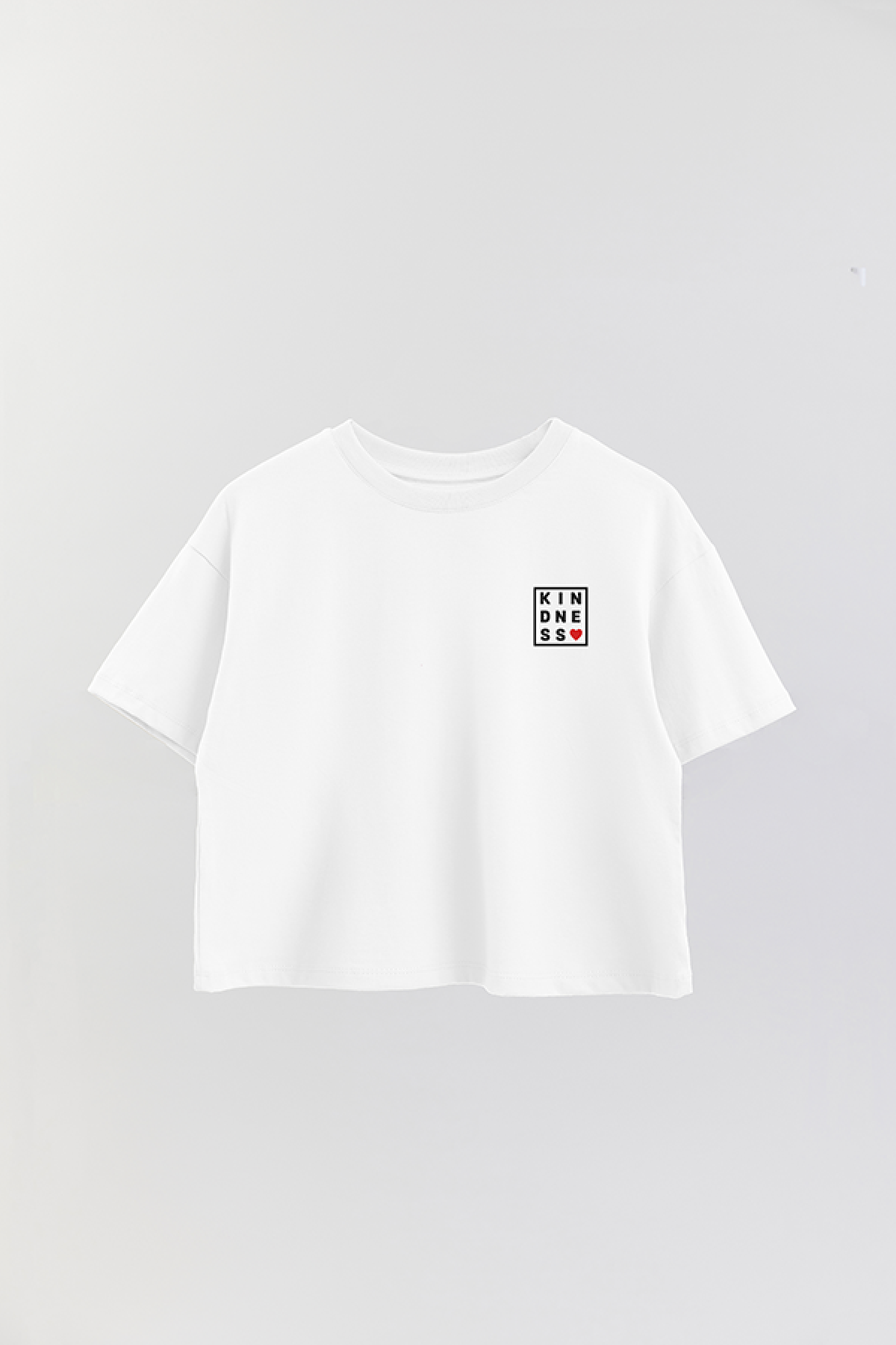 REMERA CROP ESTAMPADA WCV KINDNESS