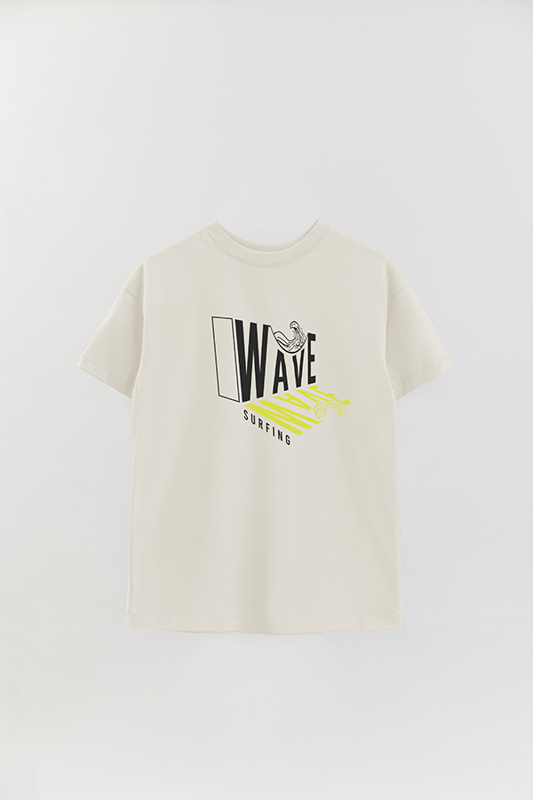 REMERA OVER ESTAMPADA WAVE