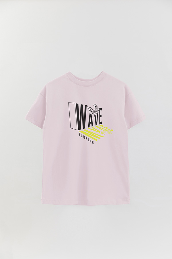 REMERA OVER ESTAMPADA WAVE