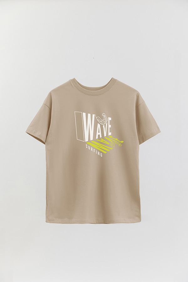 REMERA OVER ESTAMPADA WAVE