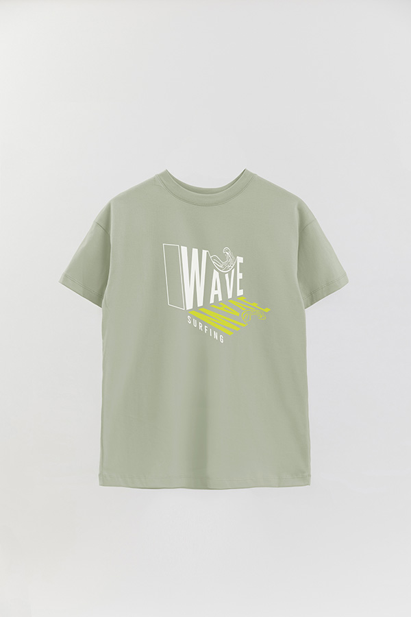 REMERA OVER ESTAMPADA WAVE