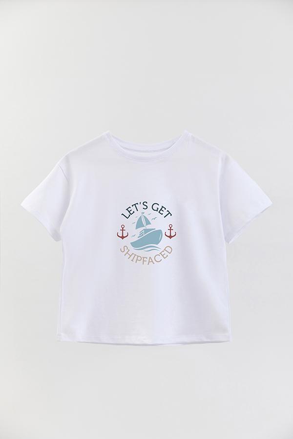 REMERA BOY OVER NT LET'S GET SHIPFACED