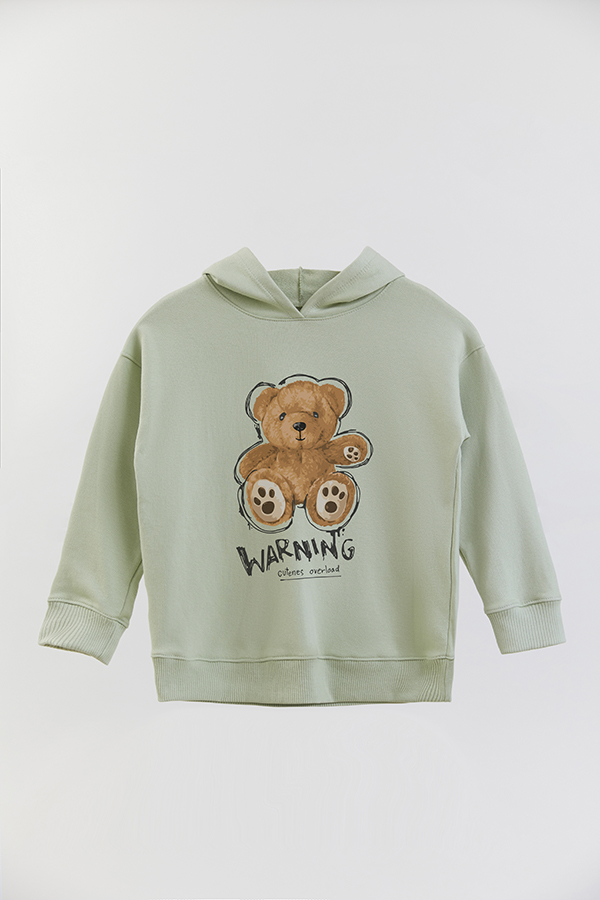 HOODIE RUSTICO KID TEDDY WARNING
