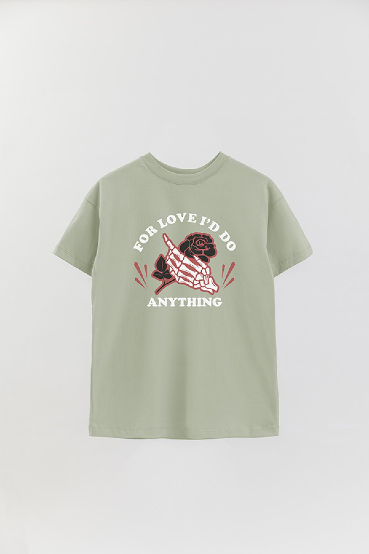 REMERA OVER ESTAMPADA GR FOR LOVE I'D NO ANYTHING