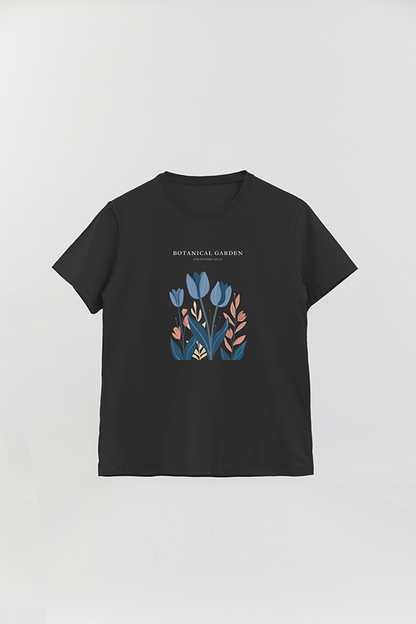 REMERA BASICA ESTAMPADA GARDEN 25