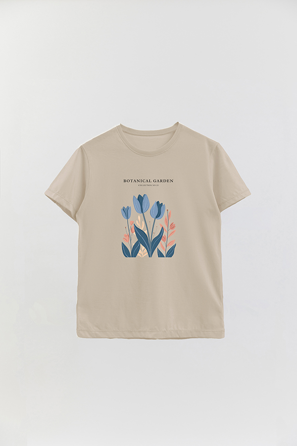 REMERA BASICA ESTAMPADA GARDEN 25