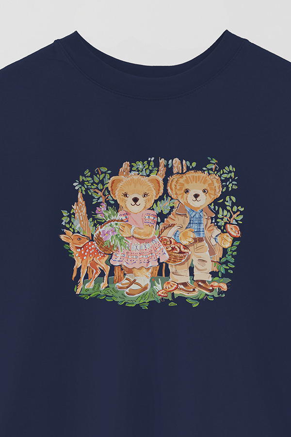 REMERA OVER ESTAMPADA UNISEX BEAR KIDS