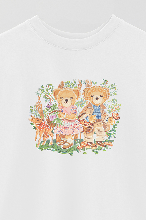 REMERA OVER ESTAMPADA UNISEX BEAR KIDS