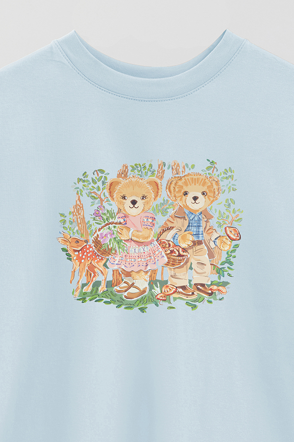REMERA OVER ESTAMPADA UNISEX BEAR KIDS
