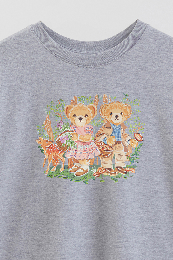 REMERA OVER ESTAMPADA UNISEX BEAR KIDS