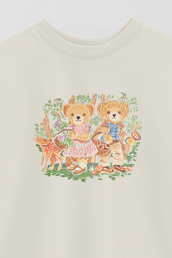 REMERA OVER ESTAMPADA UNISEX BEAR KIDS
