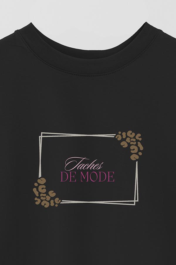 REMERA OVER ESTAMPADA TGR TACHES DE MODE