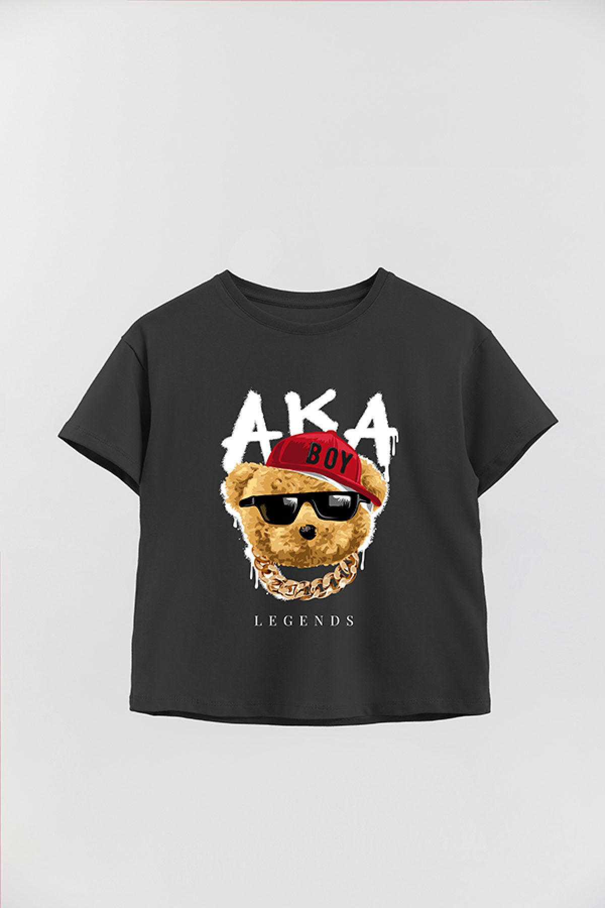 REMERA BOY OVER TEDDY AKA