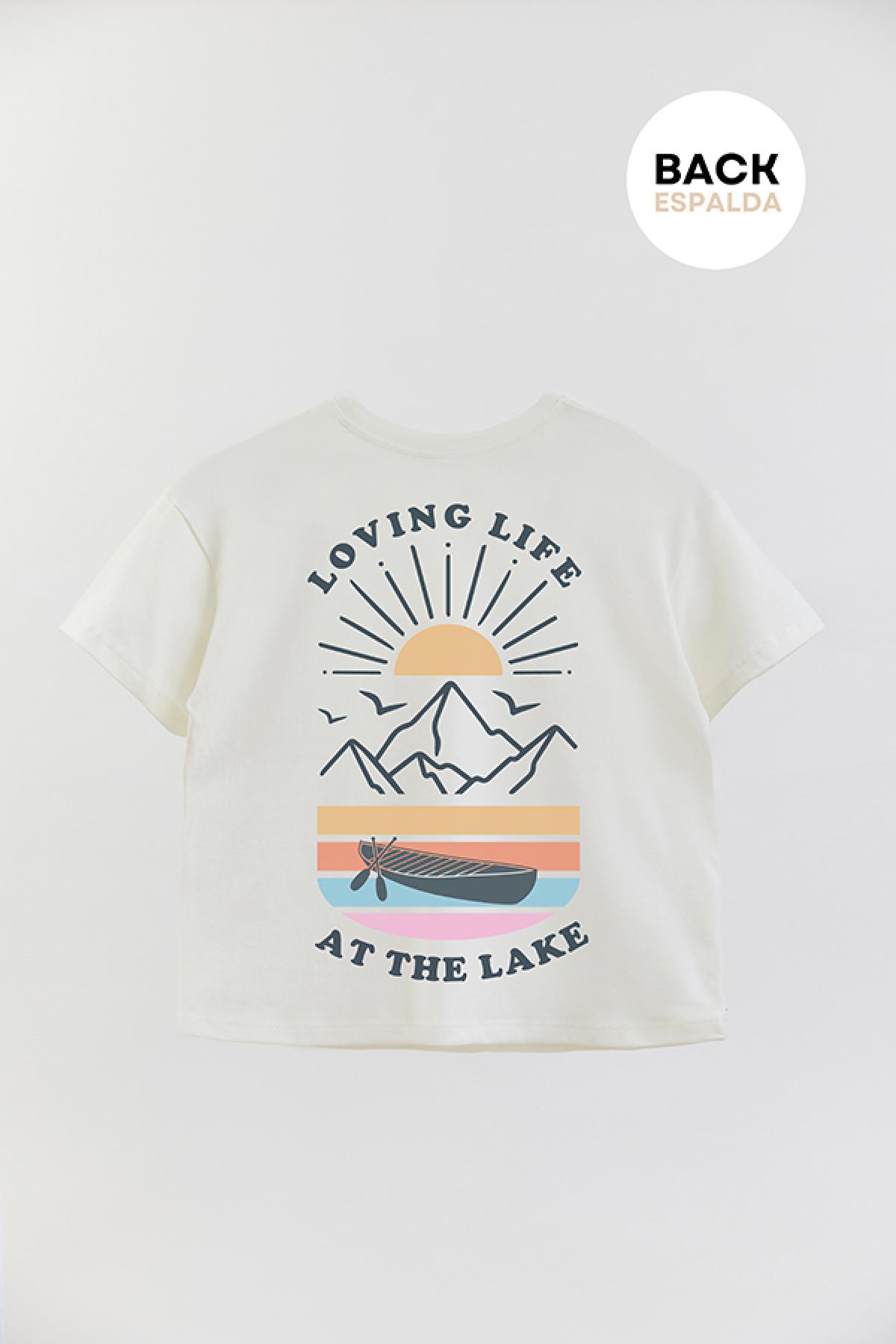 REMERA BOY OVER ADV LOVING LIFE AT THE LAKE