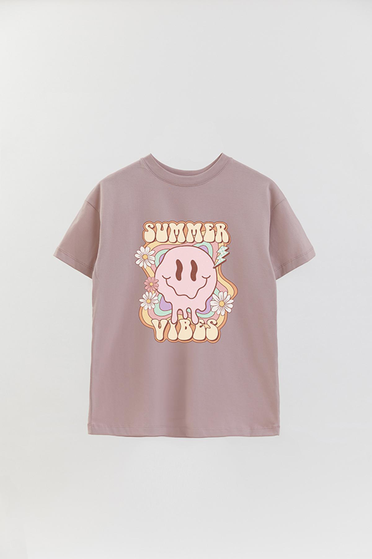 REMERA OVER ESTAMPADA RT SUMMER VIBES