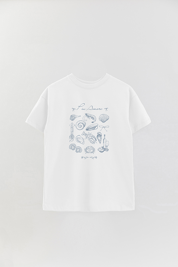 REMERA OVER ESTAMPADA ITALY PIU AMORE