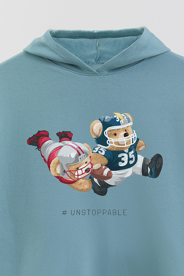 HOODIE RUSTICO BOY TEDDY UNSTOPPABLE