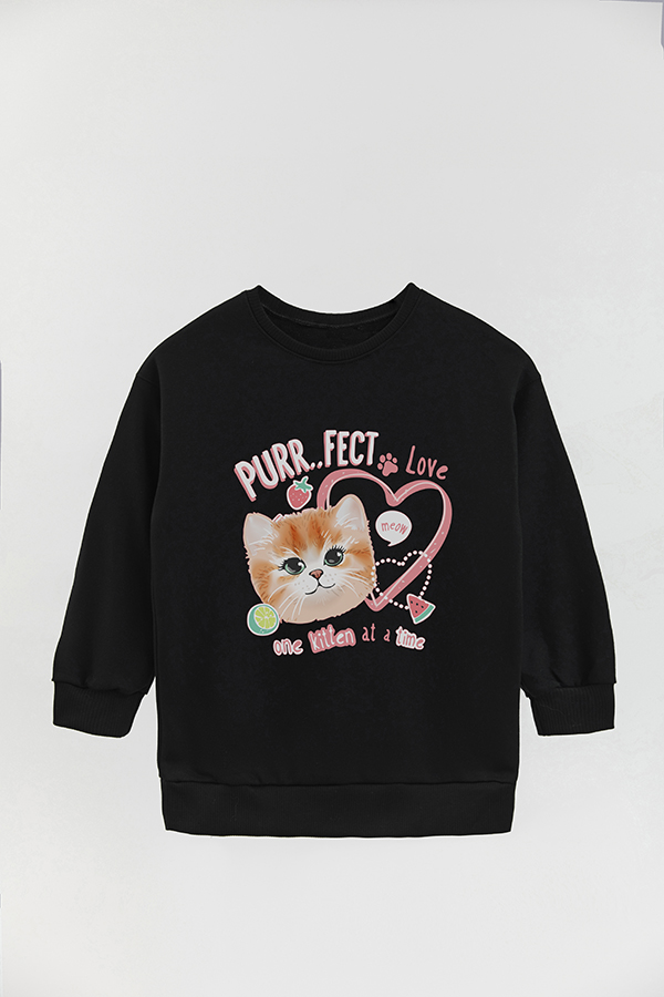 BUZO CREWNECK RUSTICO KITTY DREAMS PURRFECT
